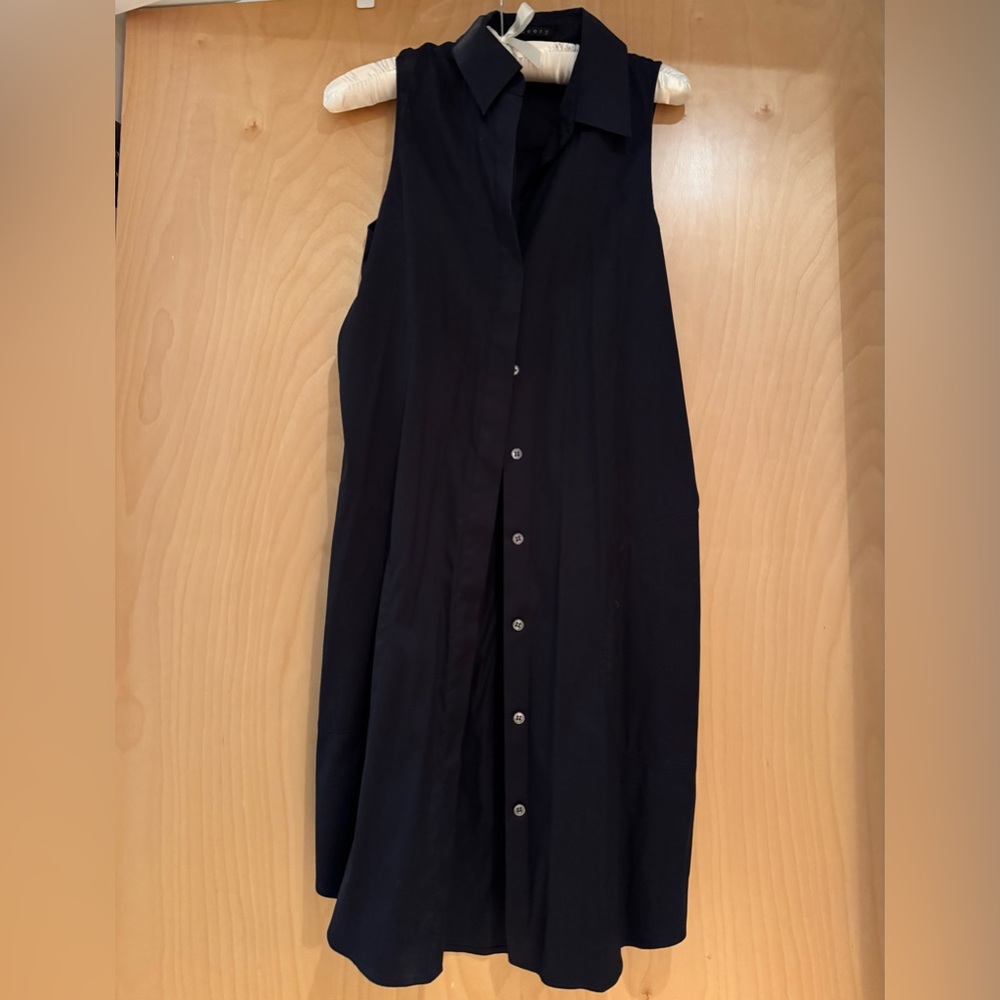 Theory sleeveless shirt dress
